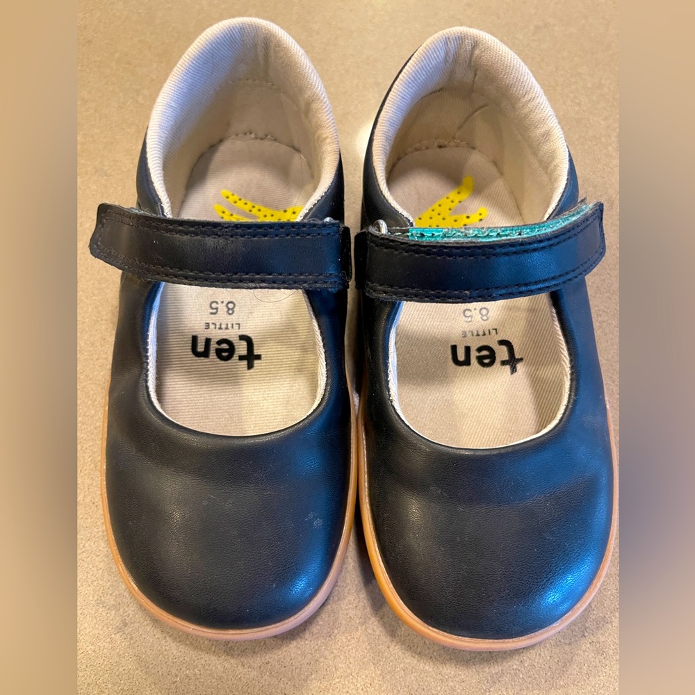 Ten Little Classic Black Mary Janes Toddler 8.5